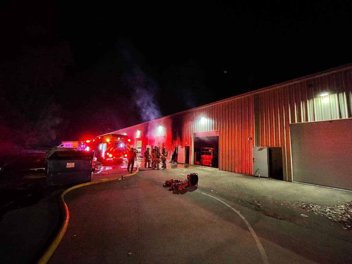 Several fires were set overnight in Lawrence, Kansas, before police arrested a 19-year-old woman.