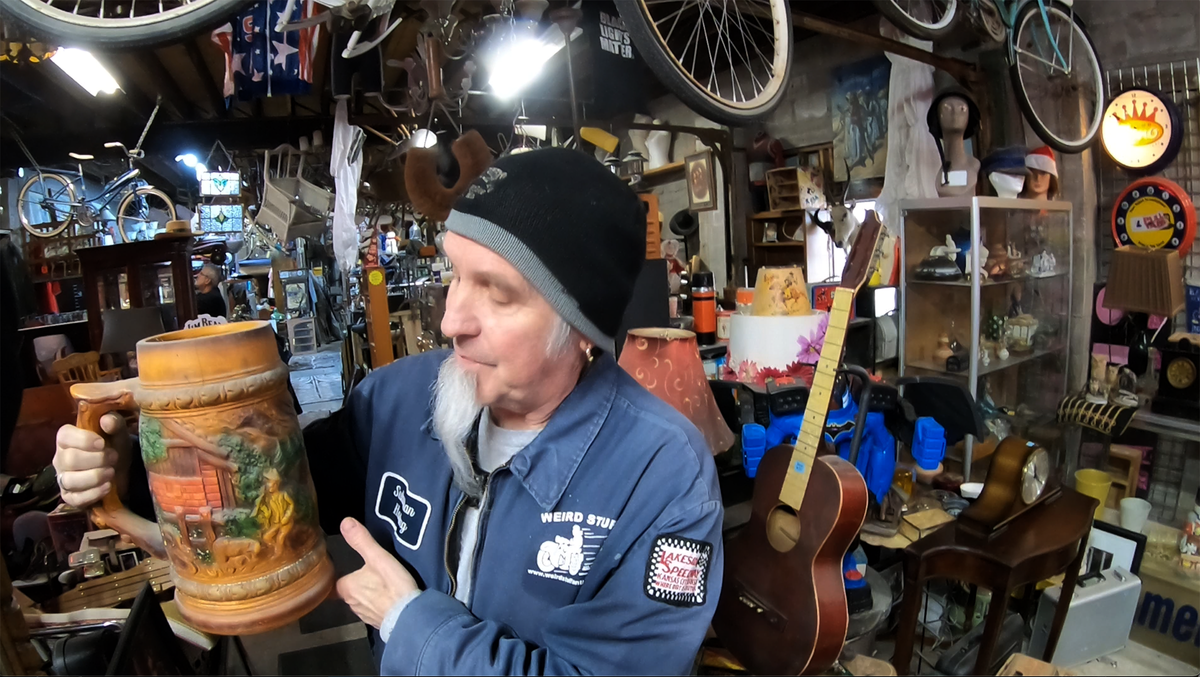 Terry Sanchez has been collecting motorcycles, furniture, signs and antiques since the 1970s.