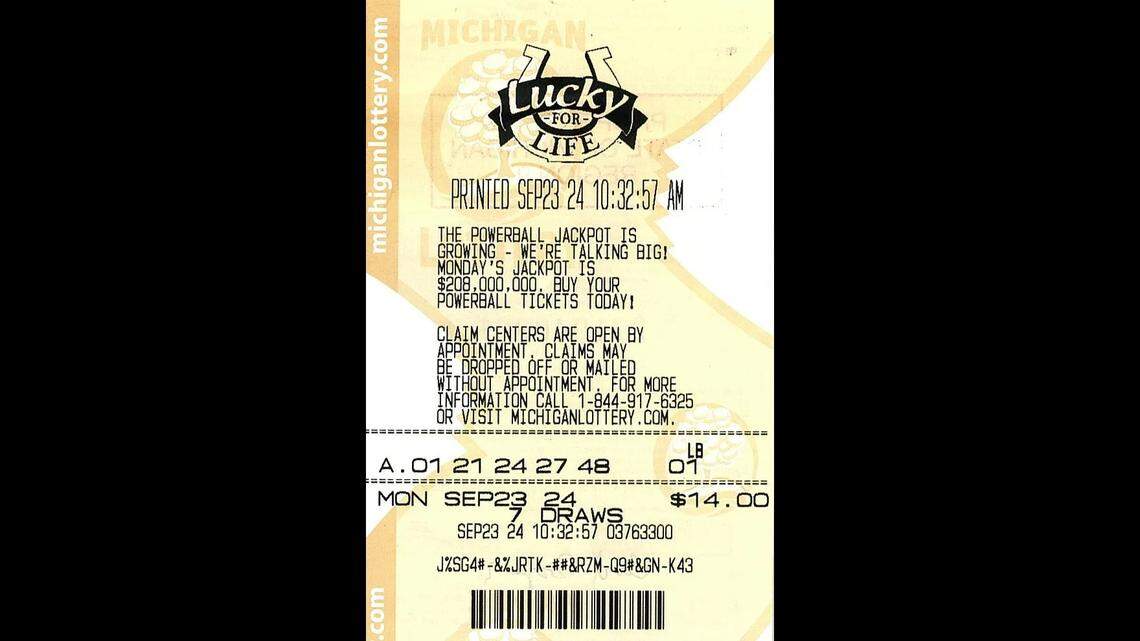 A Michigan man thought he won $5,000 after matching all the lottery numbers, but his prize was much larger.