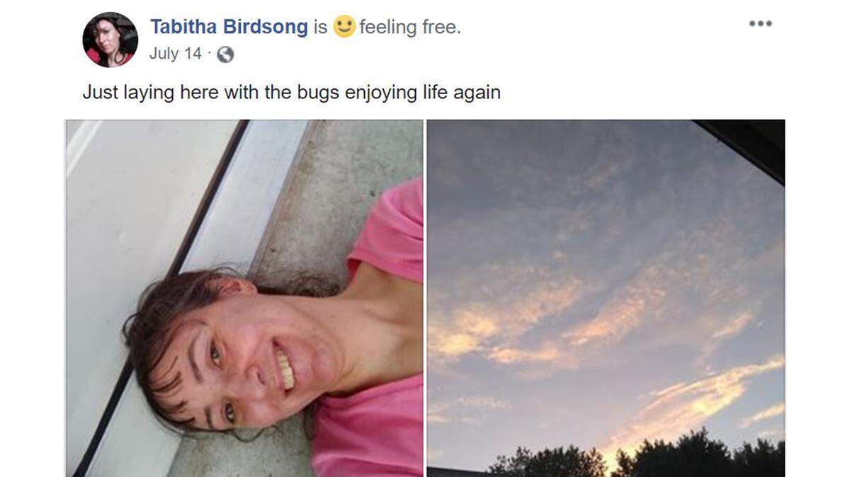 A post from one of Tabitha Birdsong’s multiple Facebook pages