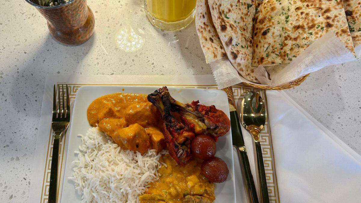 Spice of Bombay’s lunch buffet offers a variety of North Indian cuisine.