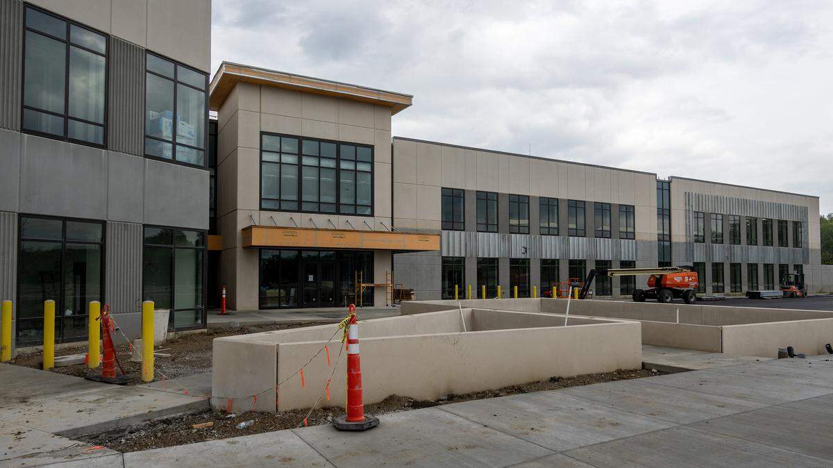 The new Jackson County Detention Center at 7000 E. 40 Hwy., is pictured on Thursday, Sept. 18, 2025, in Kansas City.