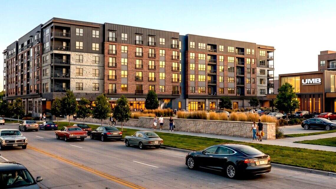 New apartment building with 227 units coming to downtown Overland Park. See details