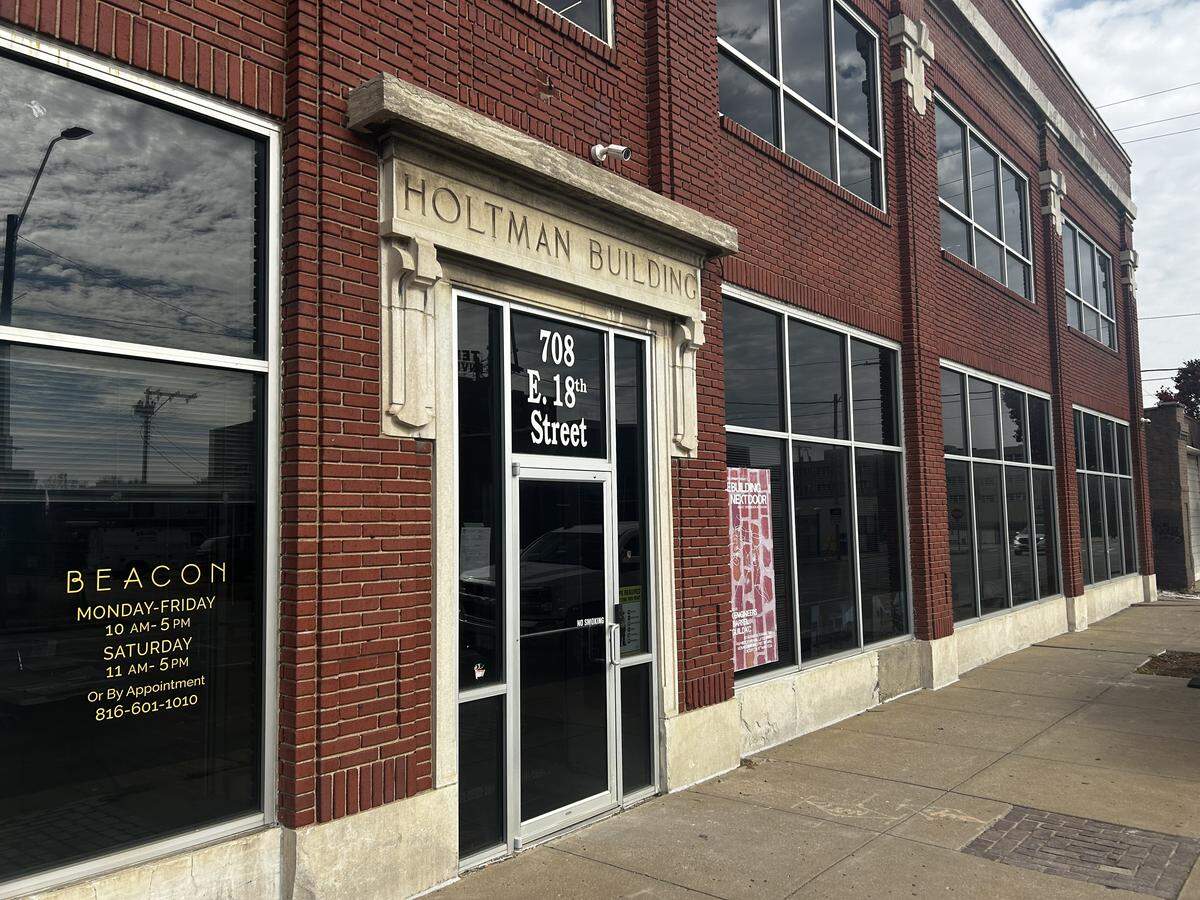 The Holtman Building, a 127-year-old structure in the East Crossroads at 18th Street and Holmes Road being restored by Molzer Development.