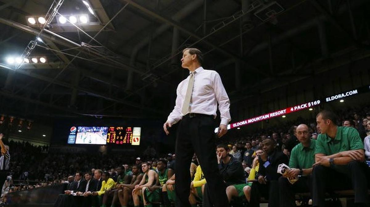 
Oregon head coach Dana Altman 
