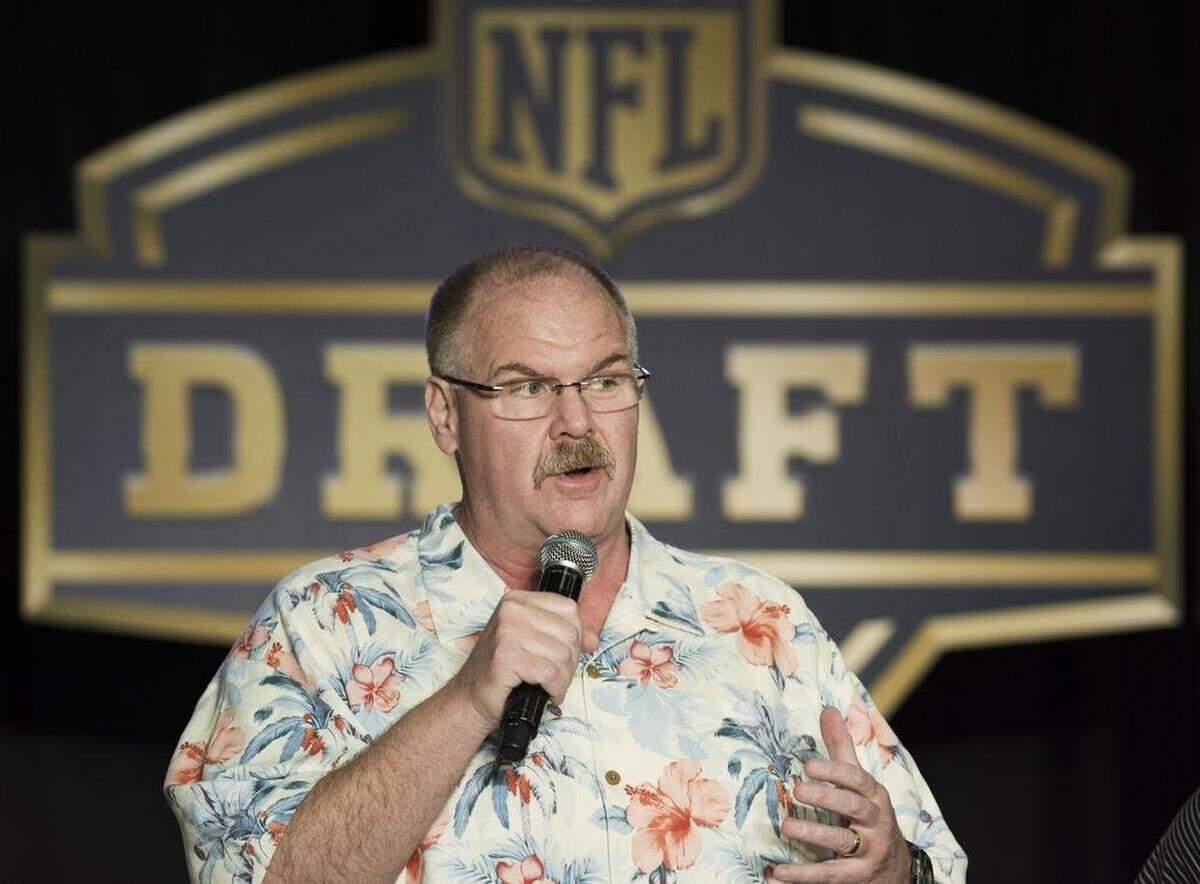It’s amost time for another NFL Draft for Chiefs coach Andy Reid (pictured in this file photo), GM Brett Veach and the rest of the Kansas City front office.