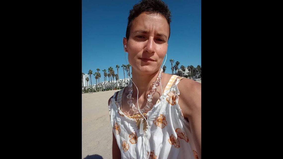 Maria Pike loved to travel. Her twin sister, Nina Book, said this picture was taken in Santa Monica, California.