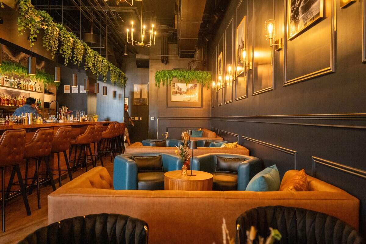 The interior of Neat, a new bar concept opening in Lenexa, on Thursday, July 9, 2026.