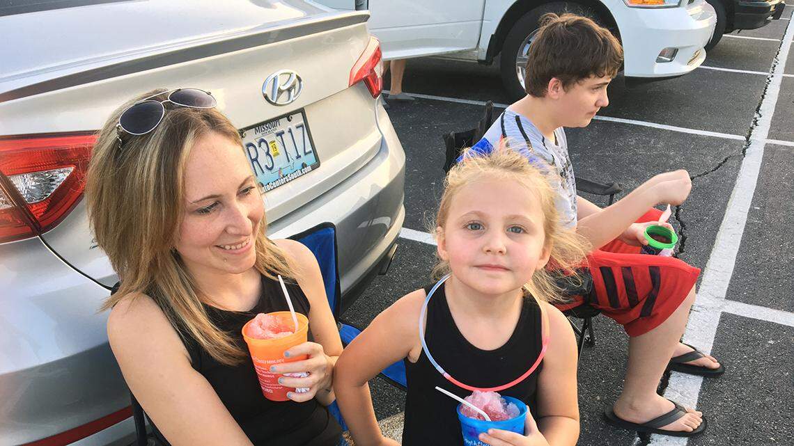 Nicole Joplin and her 4-year-old daughter, Aubrey. "A lot of people work there and I know it will be really bad," she says.