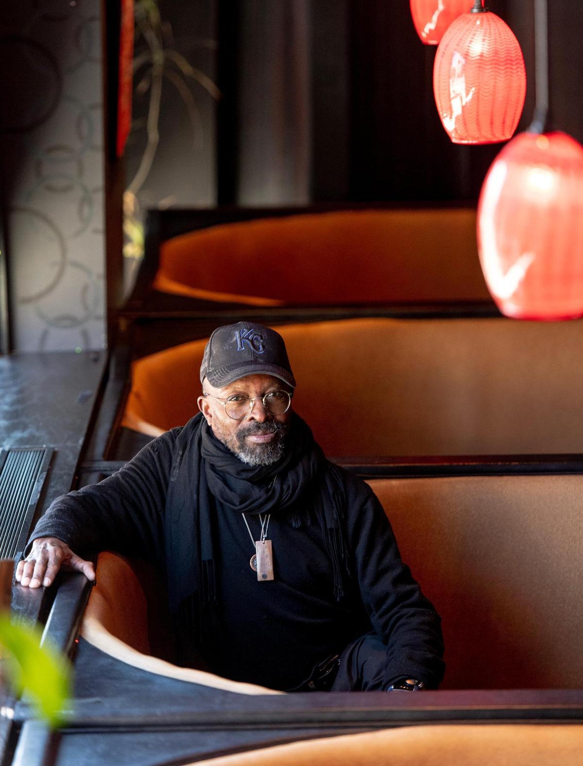 Richard Strong, a server at Cafe Trio, has worked at the restaurant for 20 years.