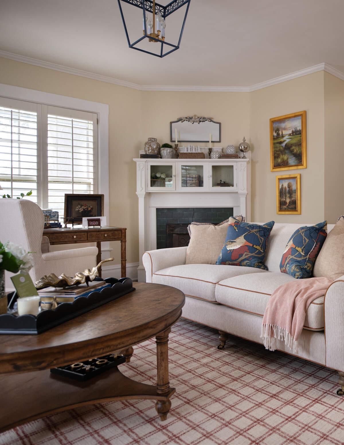The primary bedroom at the Kansas City Symphony Designer Showcase home for 2026 was designed by Nell Hill’s.