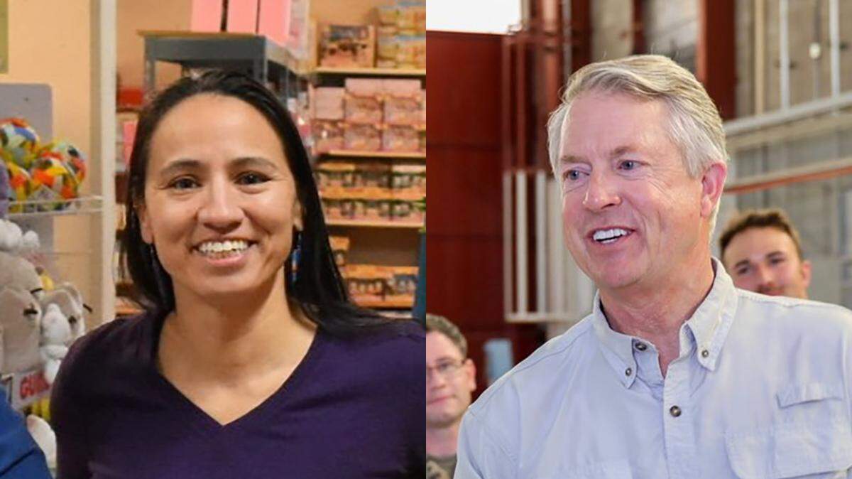 Kansas Rep. Sharice Davids and Sen. Roger Marshall