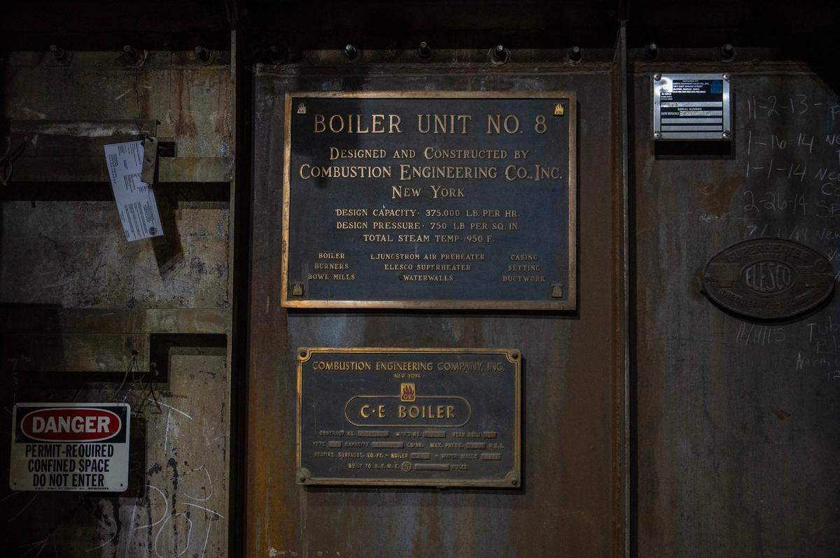 Boiler unit No. 8 is seen at Vicinity Energy plant in Kansas City. It has been in operation since 1945.