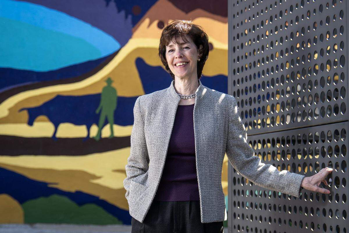 Bridget McCandless is running for mayor in Independence, Missouri. After an interview, she stood for a portrait on Tuesday, March 25, 2026, in Independence. McCandless, a lifelong resident of the city, joined the City Council following a special election in 2022.