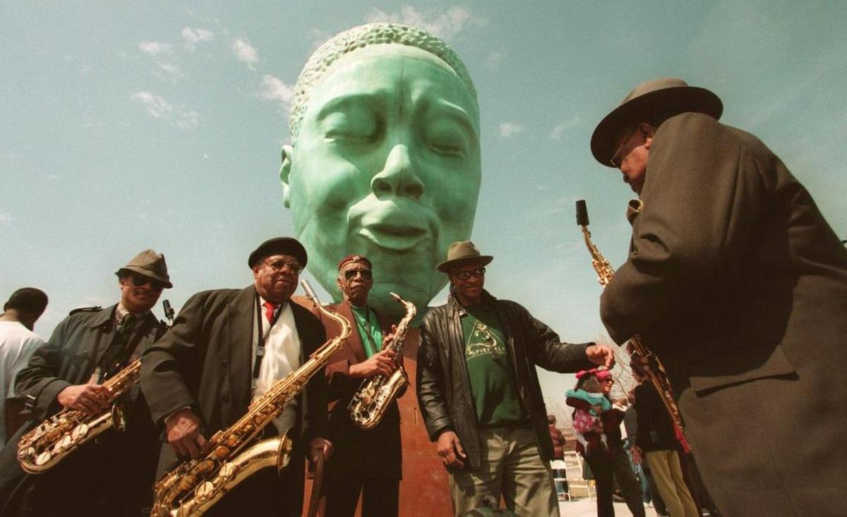 The Charlie Parker Memorial was dedicated in 1999 near 17th Terrace and Vine in Kansas City. The bronze sculpture designed by California artist Robert Graham bears an appropriate inscription: “Bird Lives.”