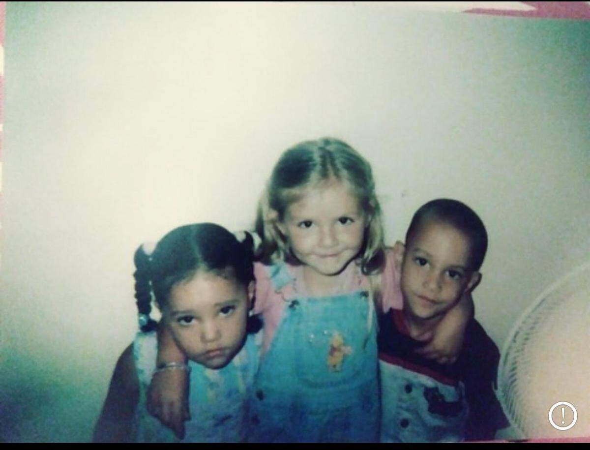 Elijaah Boston with his sister, Sierra Boston (left), and his cousin, Angel Smith (center), in an undated photo.