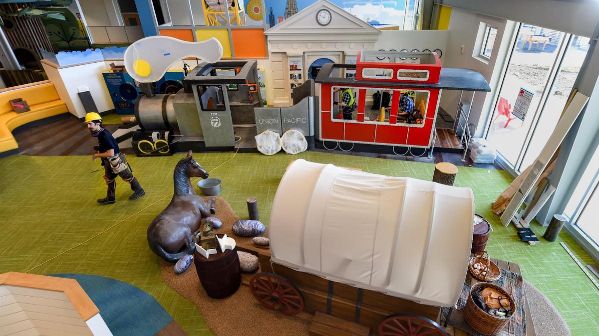 Forms of transportation used in the Kansas City region provide a learning experience for children at the Regnier Family Wonderscope Children’s Museum of Kansas City.