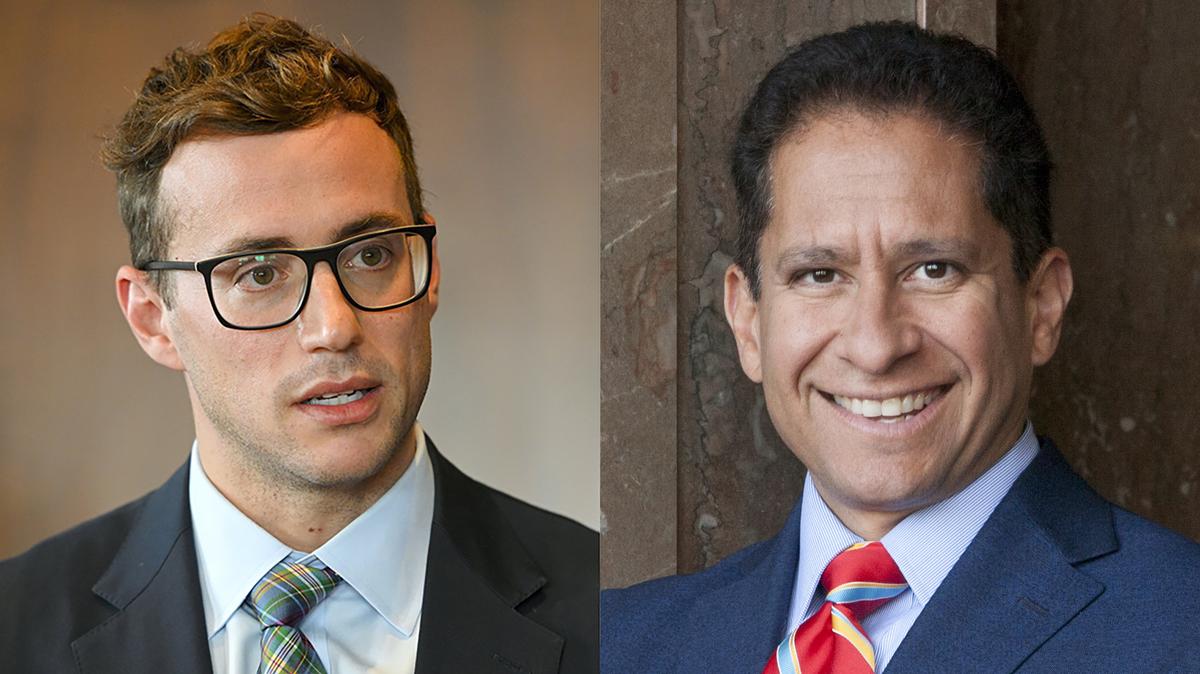 Kansas City Manager Brian Platt and former city communications director Chris Hernandez