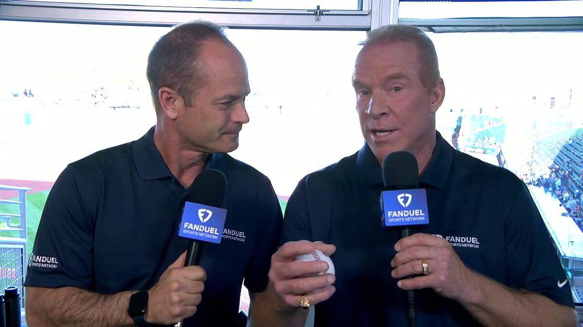 FanDuel Sports Kansas City’s Ryan Lefebvre and Rex Hudler.