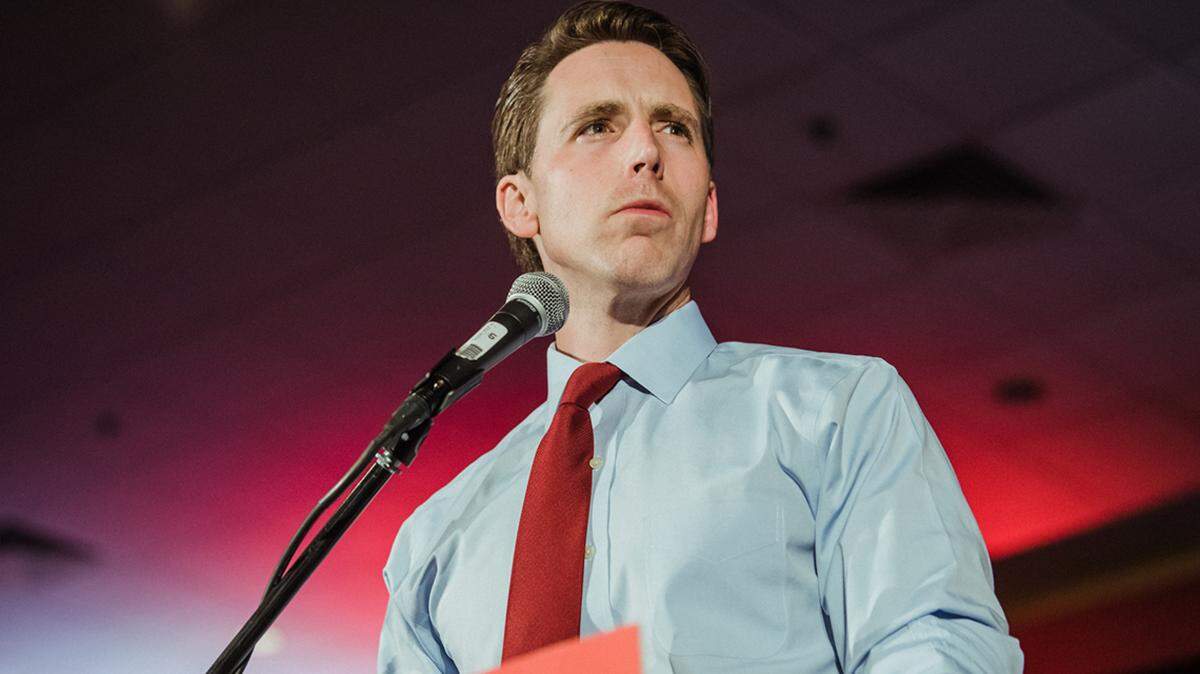 Josh Hawley, Republican U.S. senator from Missouri.