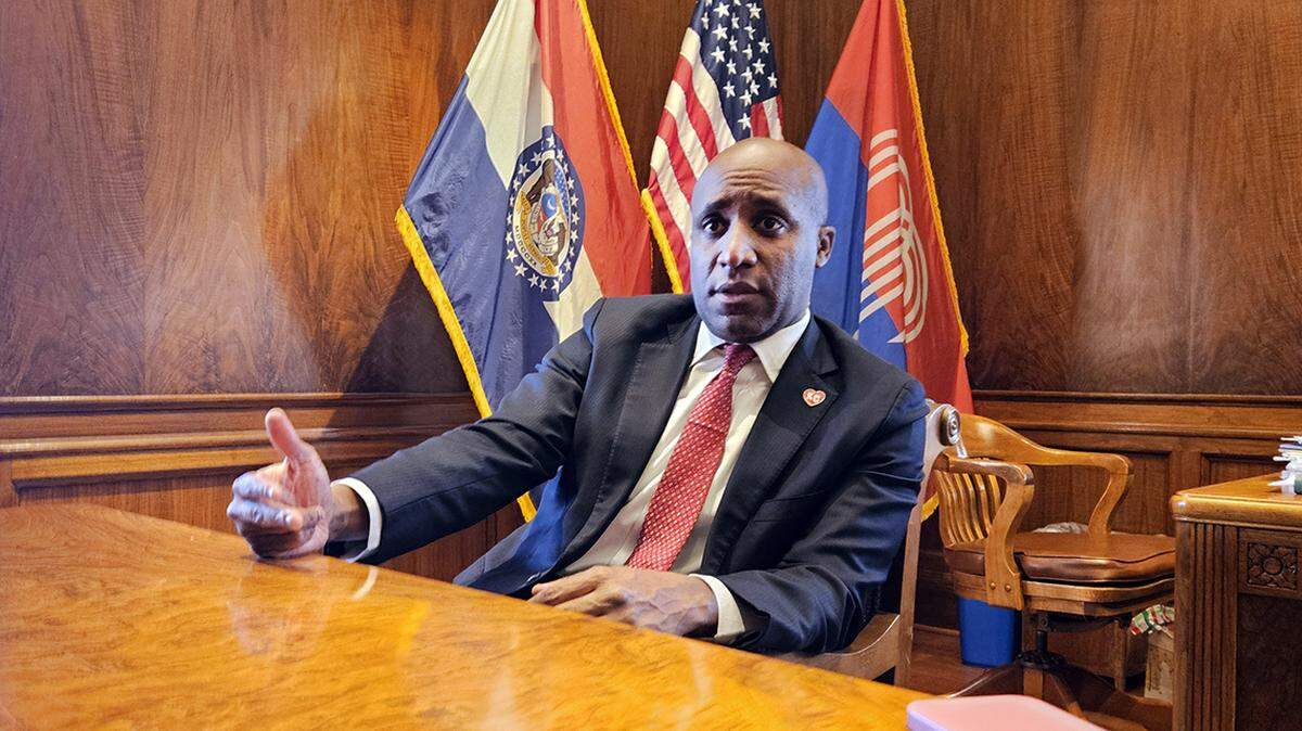 Kansas City Mayor Quinton Lucas in his City Hall office Dec. 19, 2025