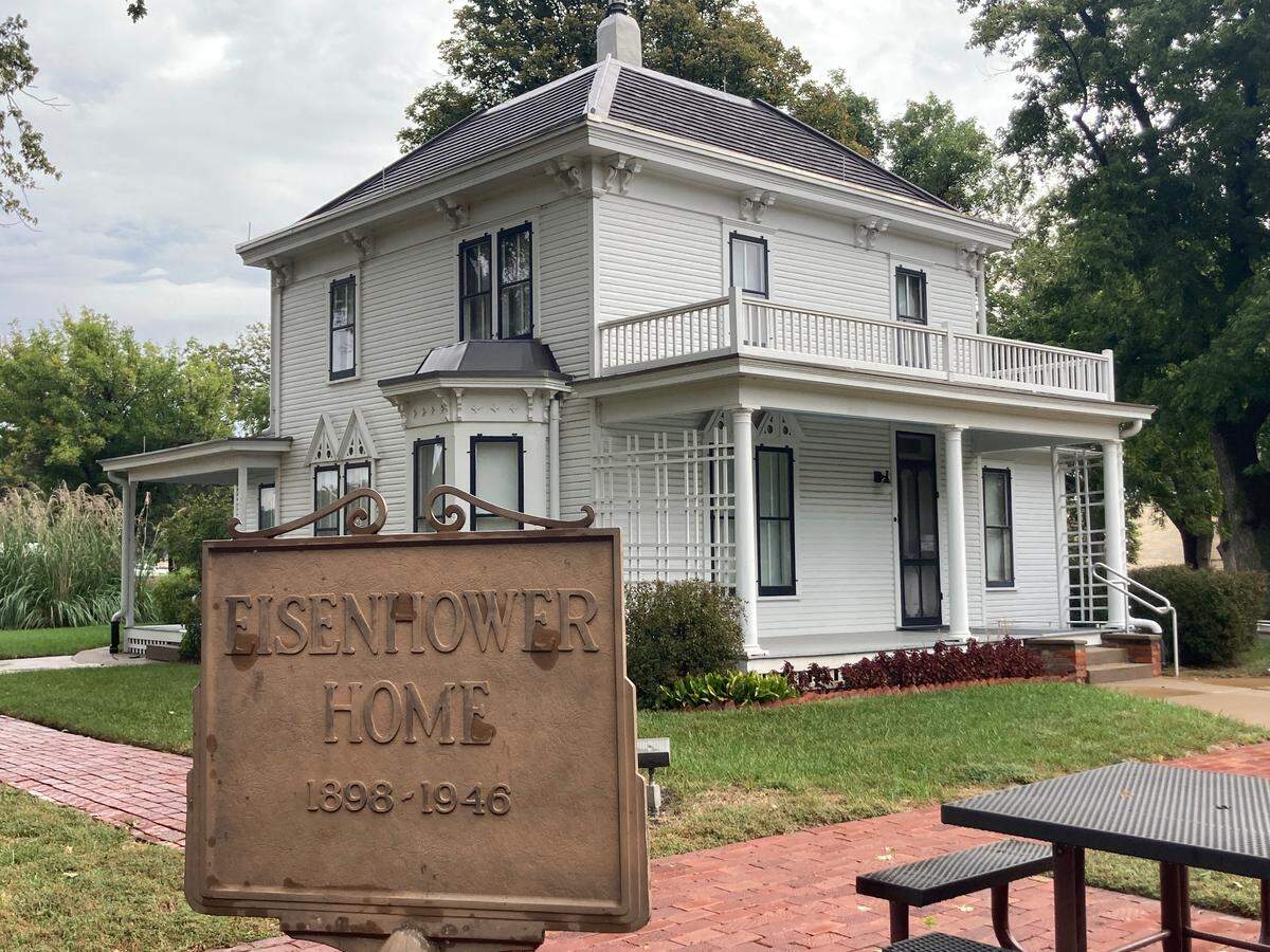 The Dwight D. Eisenhower boyhood home in Abilene, Kansas.