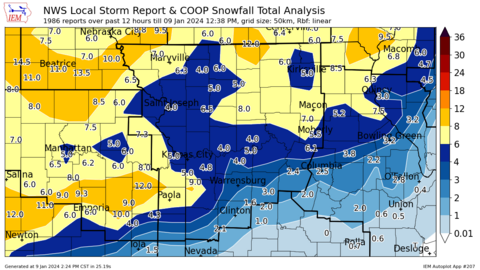 Winter storm dumps several inches of snow on Kansas City area | Kansas ...