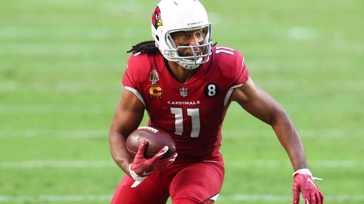 Arizona Cardinals wide receiver Larry Fitzgerald (11) against the Buffalo Bills at State Farm Stadium.