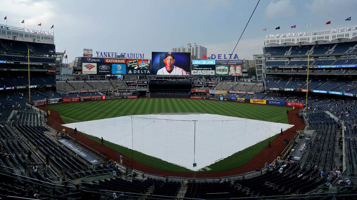 The Royals’ game against the Yankees in New York never got started on Friday night and was rained out.