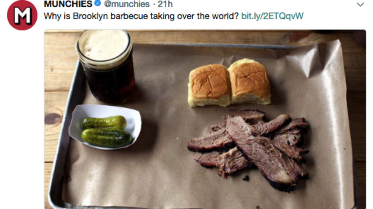 Vice's food blog, Munchies, asked a question that left barbecue fans in Kansas City and the South scratching their heads, too.