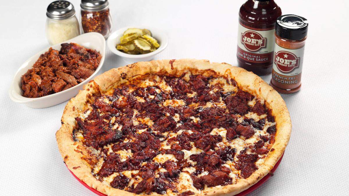Minsky’s limited edition gourmet pizza comes with Joe’s BBQ slow-smoked brisket, pulled pork and burnt ends. This pizza, in addition to the limited al pastor pizza, is being served at all locations as supplies last — including at the newly renovated South Plaza location.