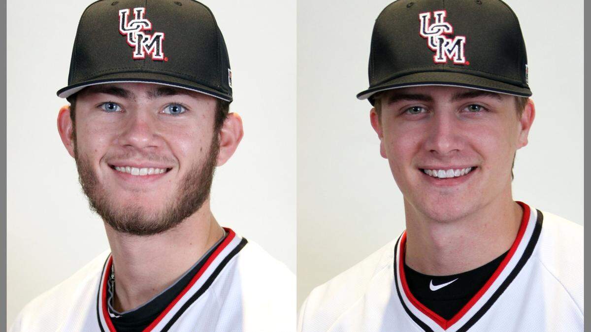 University of Central Missouri pitchers Mason Green, left, and Conor Dryer were drafted this week by the Colorado Rockies and Tampa Bay Rays, respectively.