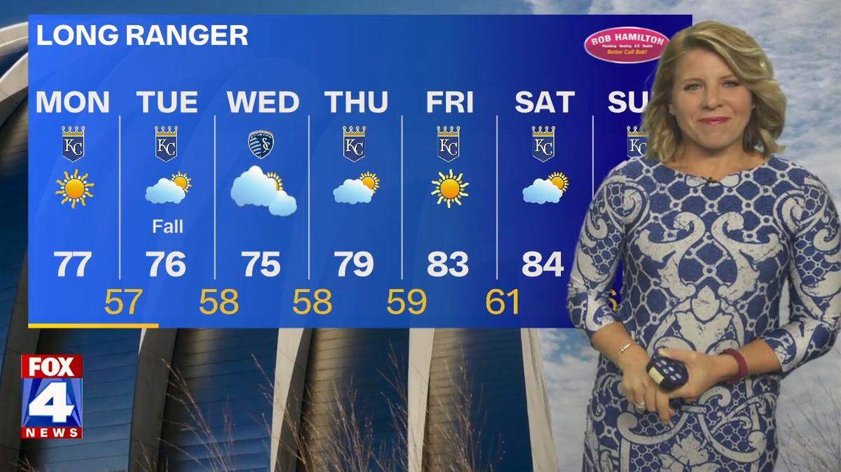 The last full day of summer in Kansas City will have ample sunshine and cool temperatures, said FOX4 meteorologist Karli Ritter. The next chance for rain doesn’t return to the metro until the weekend.