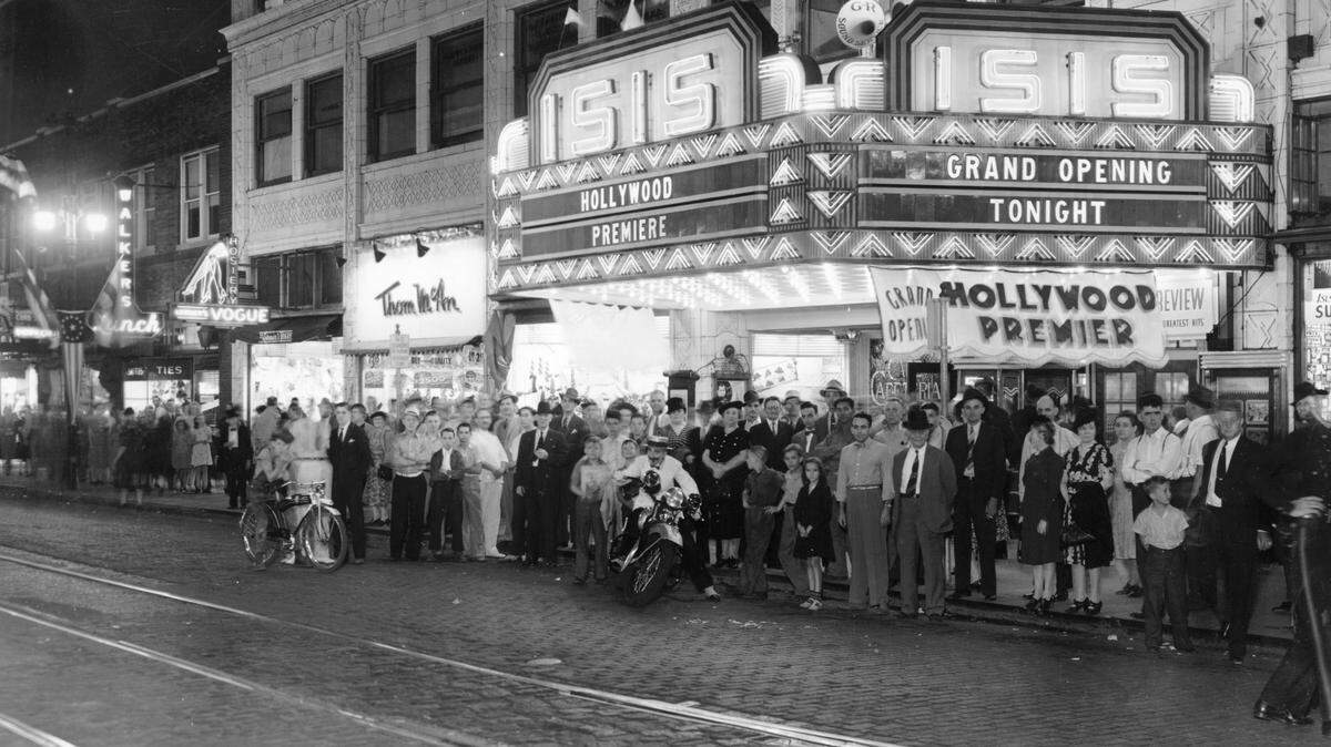 The Isis Theater, which was open from 1918 to 1970.