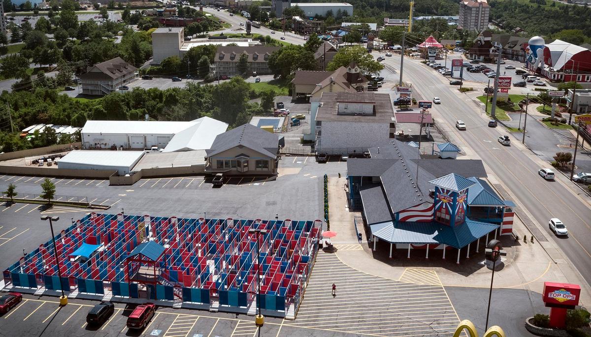 The Ride the Ducks headquarters in Branson has been turned into a military-themed challenge course and laser-tag attraction called Top Ops.