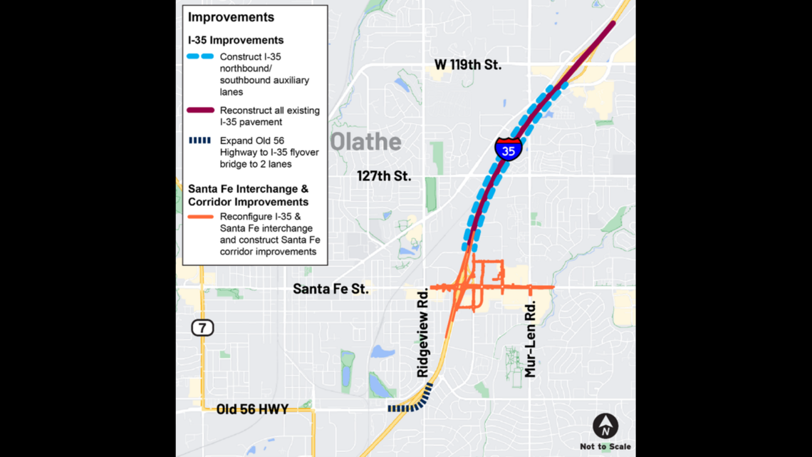 Olathe, KDOT to discuss overhaul of Santa Fe Street & I-35. How to attend