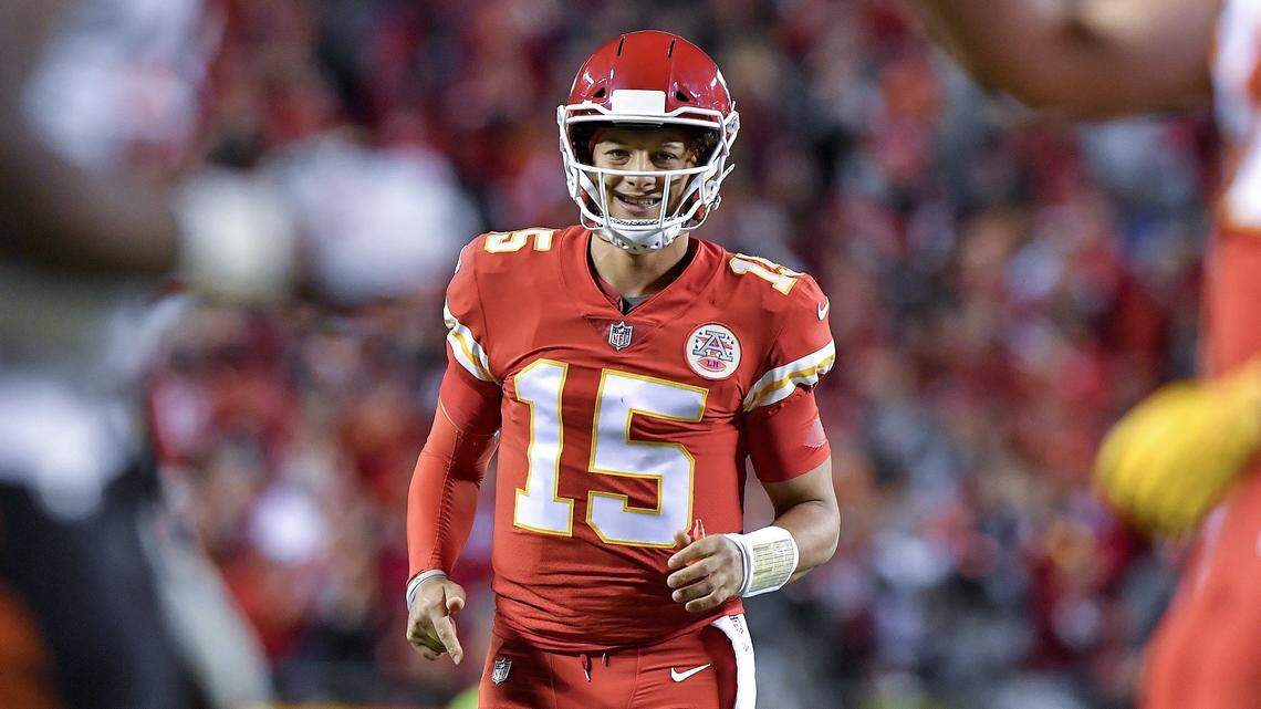 Mahomes’ Week 7 highlighted by deep passes, trucked defenders and a TD off a bobble