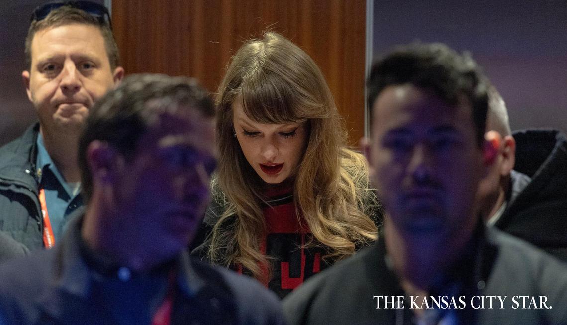 Where Taylor Swift is at GEHA Field at Arrowhead Stadium, there is always security close by. She attended the Chiefs game against the Buffalo Bills on Dec. 10 just days after being named Time magazine’s Person of the Year.