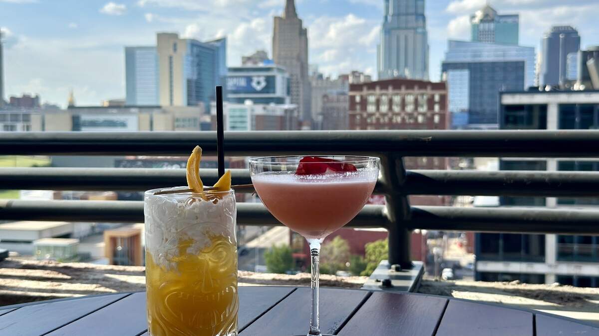 RooftopKC is Kansas City’s newest rooftop bar and serves multiple classic and signature cocktails.
