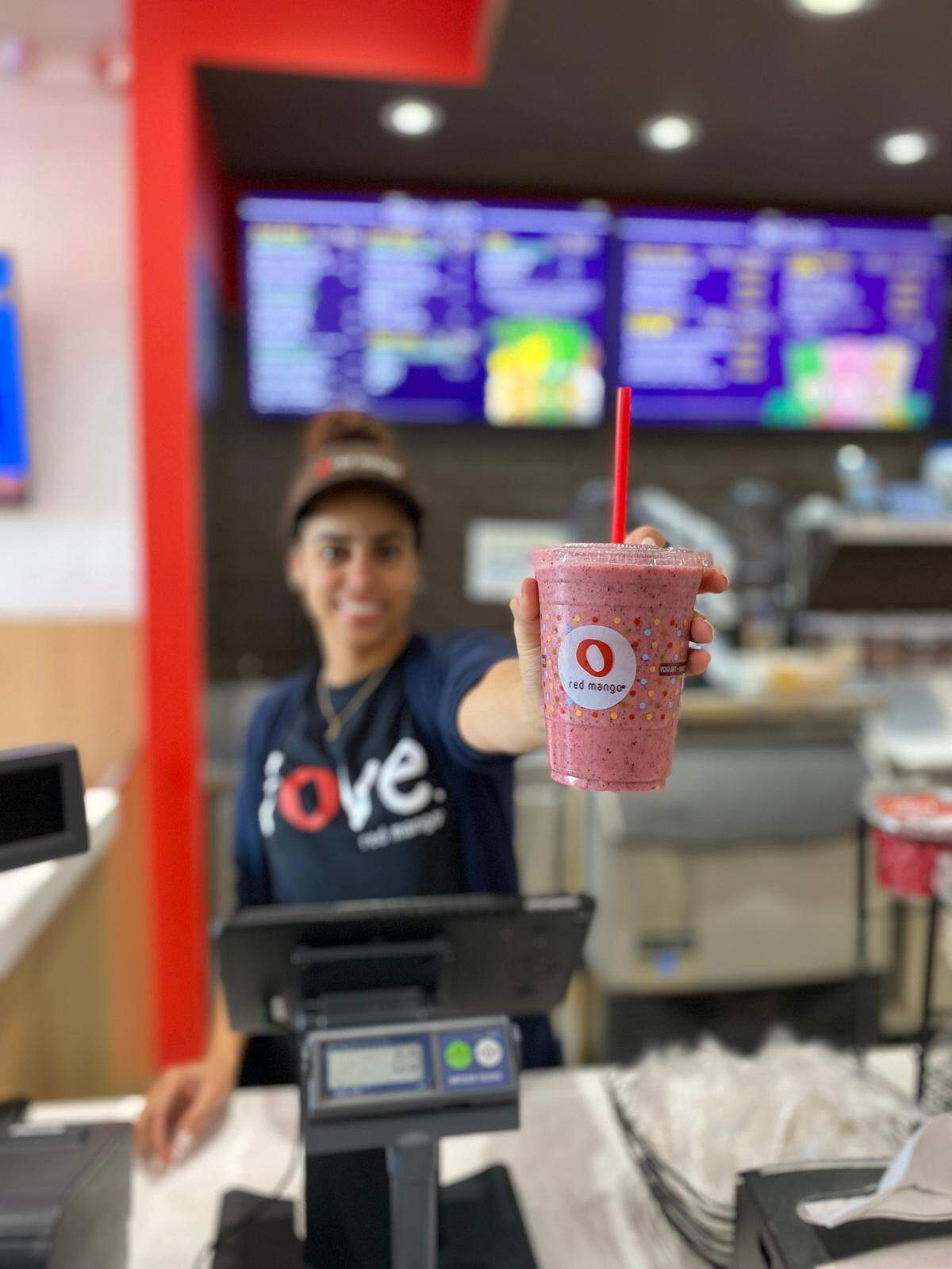 Red Mango sells frozen yogurt, smoothies and acai bowls.