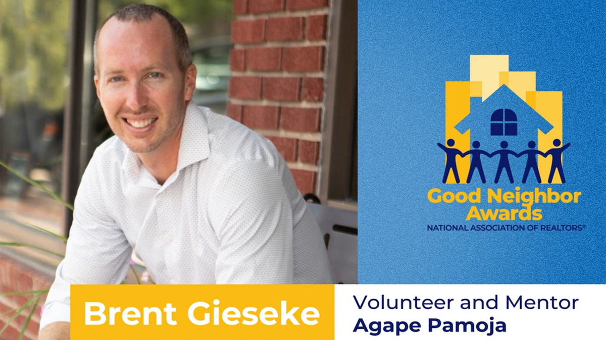 Kansas City REALTOR® Brent Gleske has been recognized for the impact he has made with his volunteer work by the National Association of REALTORS® with a Good Neighbor Award, earning him a $10,000 grant for Agape Pamoja.