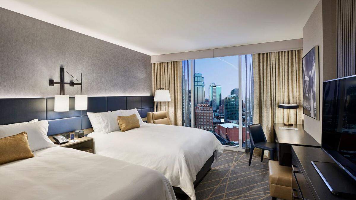 A model room of the forthcoming Loews convention hotel in Kansas City, scheduled to open in spring 2020.
