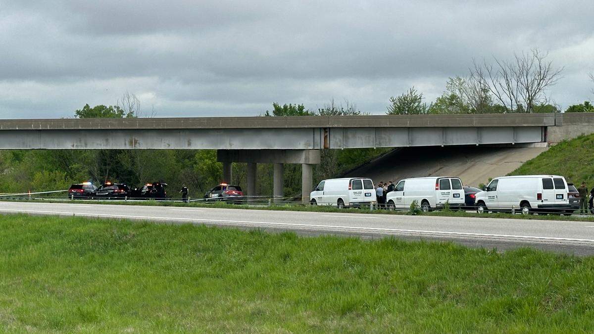 A man was shot and killed by Riverside police officers near the Kansas City International Airport after an alleged domestic shooting and police chase Thursday morning, police said.