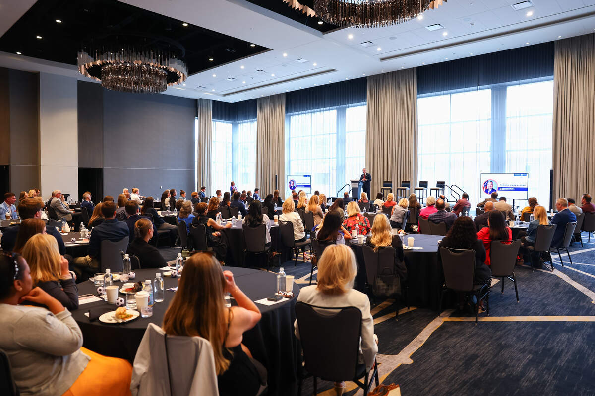 A panel focused on the role sports tourism plays in driving local, state and national economies held at the Loews Kansas City Hotel on Tuesday, June 16, 2026. Kathy Nelson, president and CEO of Visit KC, led the discussion.