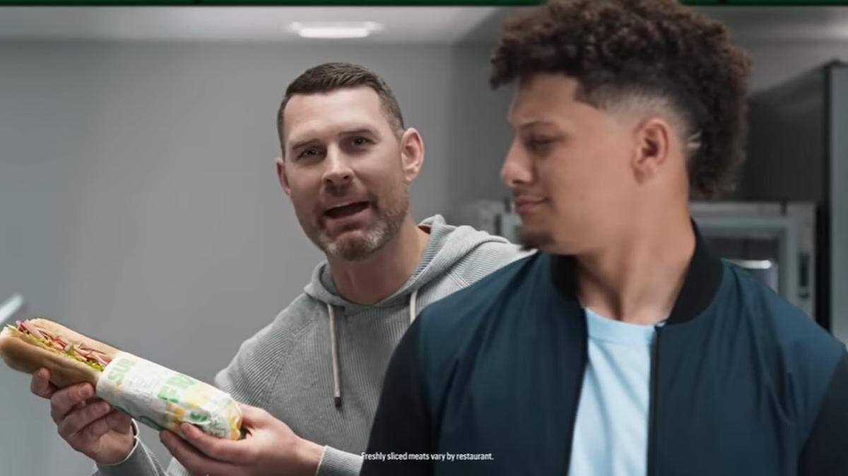 Chad Henne backed up Patrick Mahomes in a new Subway commercial.