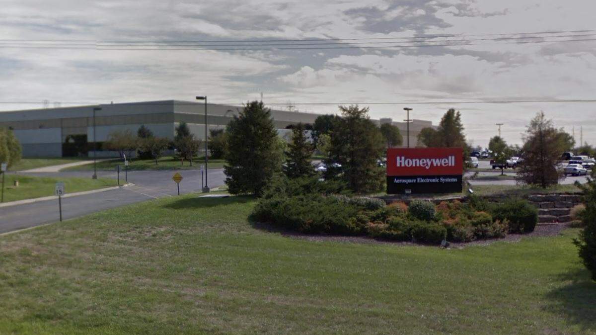 A Google Street View image of the Honeywell Aerospace Electric Systems plant in Olathe.