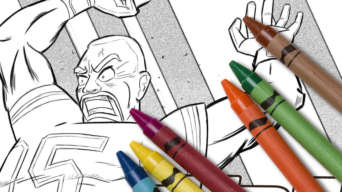 Image promoting coloring page