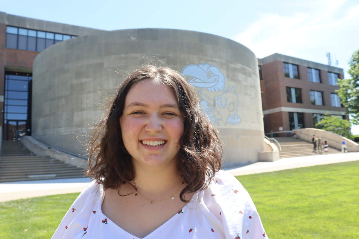 Alexis Greenberg, a Kansas City Swiftie who founded the Taylor Swift Society at the University of Kansas in Lawrence.