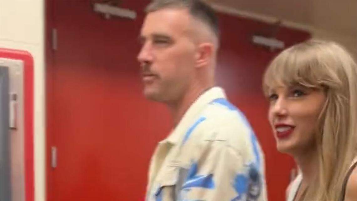 The pop music superstar didn’t make the Kansas City tight end famous.