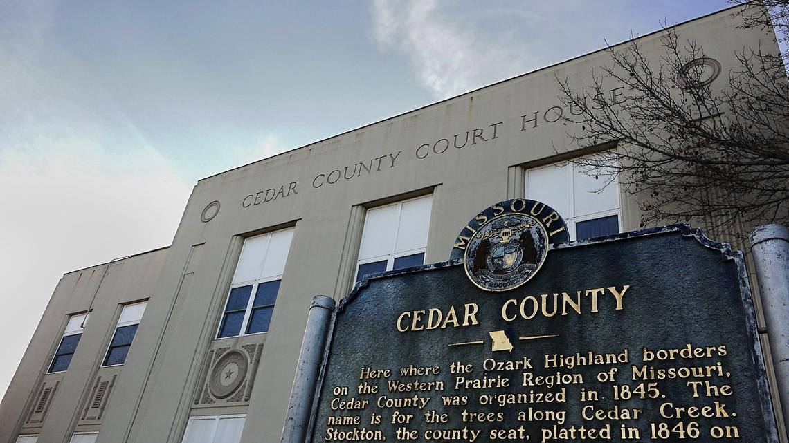 The Cedar County Courthouse in Stockton, Missouri.